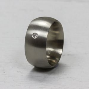 Ring edelstaal 10mm bol