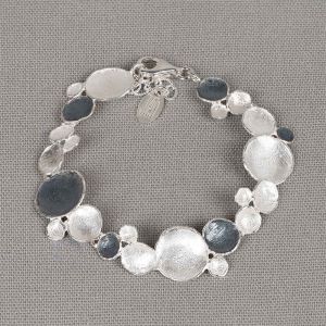 Armband zilver oxy + wit