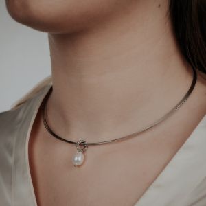 Hanger zilver oxy Parel