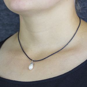 Pendant 925 sterling silver pearl white