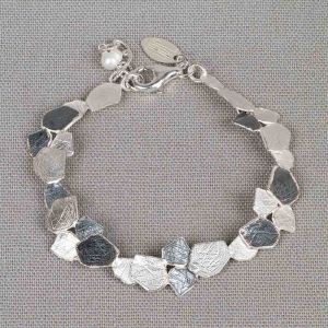 Armband zilver oxy / wit