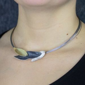 Hanger zilver oxy / wit