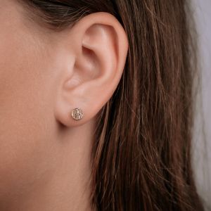 3D GOLD | Oorsteker 14 karaat goud rond