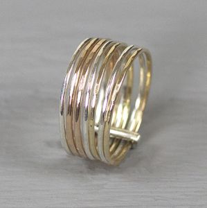 Ring LIMITED silver, Goldfilled and rose