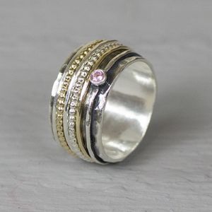 Ring Goldfilled + Roze Toermalijn