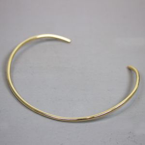 Collier solid goldfilled smooth 