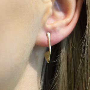 Oorsteker driehoek verguld