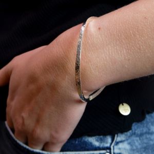 Ring bracelet silver oval