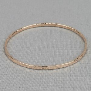 Ring-Armband Goldfill Hammerschlag dünn
