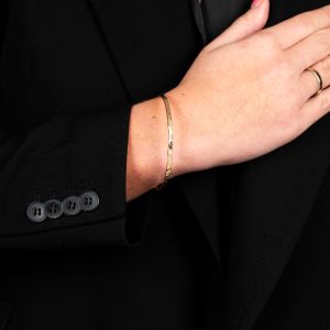 Rinkelarmband Goldfilled hamerslag 