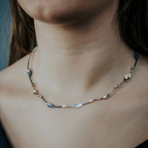 Necklace full of spoons three colors