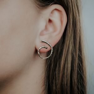 Oorsteker spiraal verguld