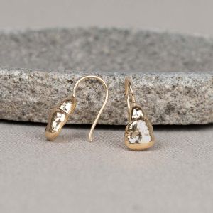 Oorhanger frommel zilver verguld