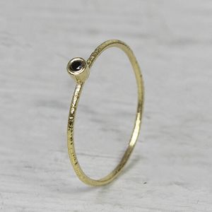 NOOR | Ring black diamond tight 0.02 ct