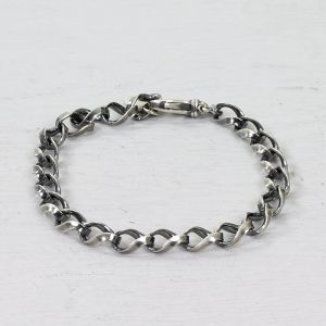 Bracelet silver oxy links