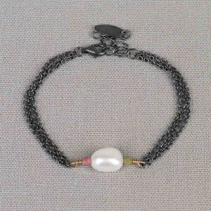 Armand zilver oxy Parel en Toermalijn