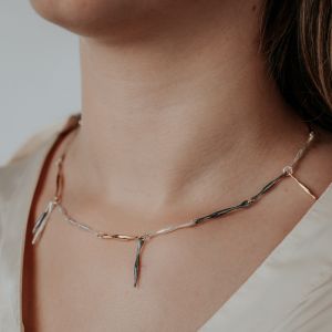 Necklace three colors flute