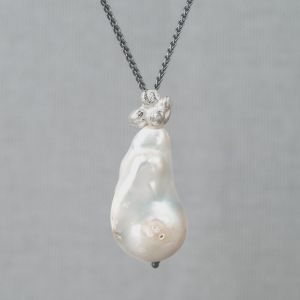 Necklace silver oxy + Pretty Perfect Pearl