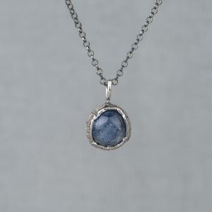 Necklace silver oxy + pendant silver + Kyanite