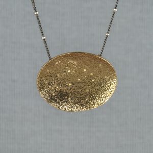 Necklace balls + touch of gold pendant