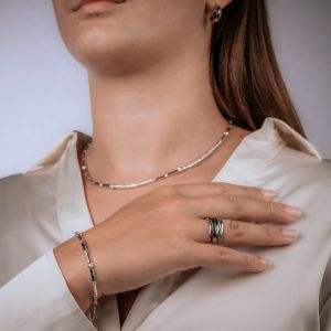 Ring zilver + 9 karaat + bogen