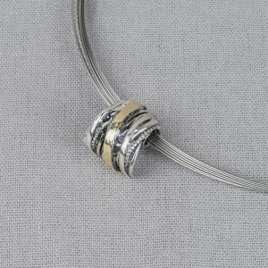 Hanger bogen zilver + 9 krt