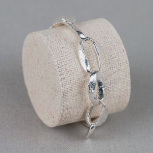 Bracelet oxy shiny silver links