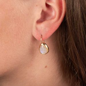 Oorhanger grote druppel Maansteen