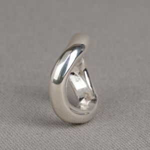 Ring zilver groovy
