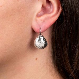 Oorhanger zilver, oxy shiny Schaal