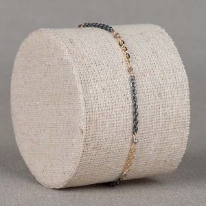 Armband Chain G14K + Bruine Diamant