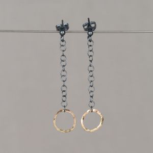 Oorhanger Chain and Circle G14K
