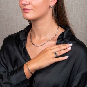 Collier Tubes Goldfilled + zilver oxy All Together