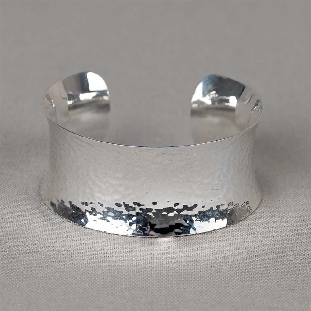 Armband zilver hamerslag