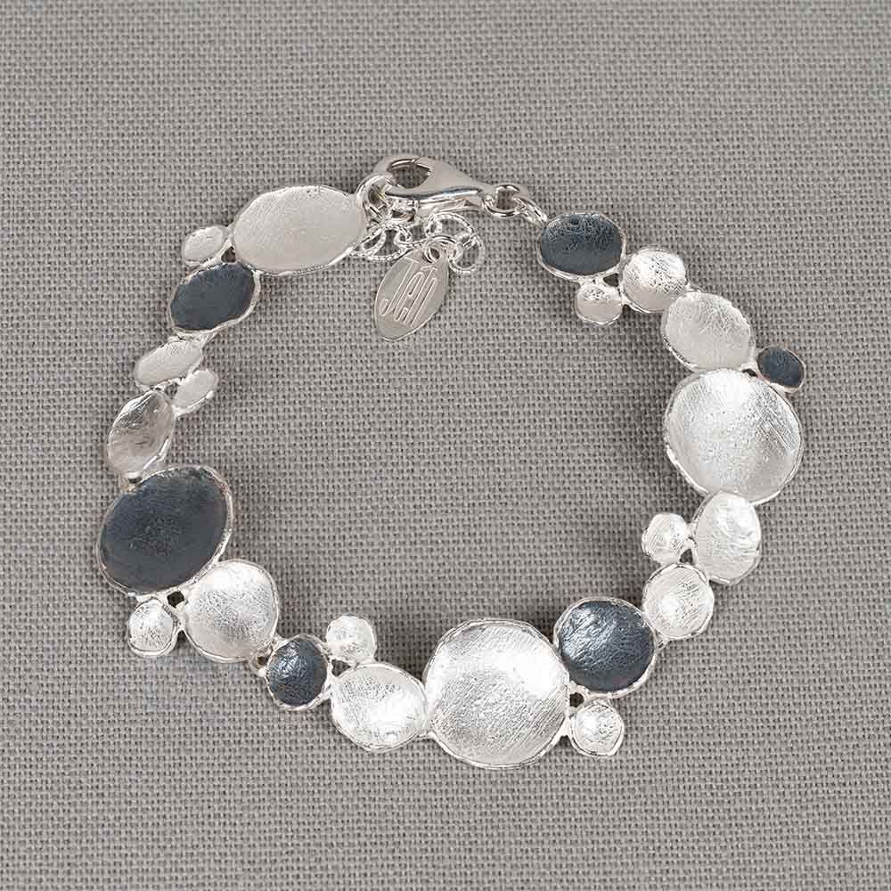 Armband zilver oxy + wit