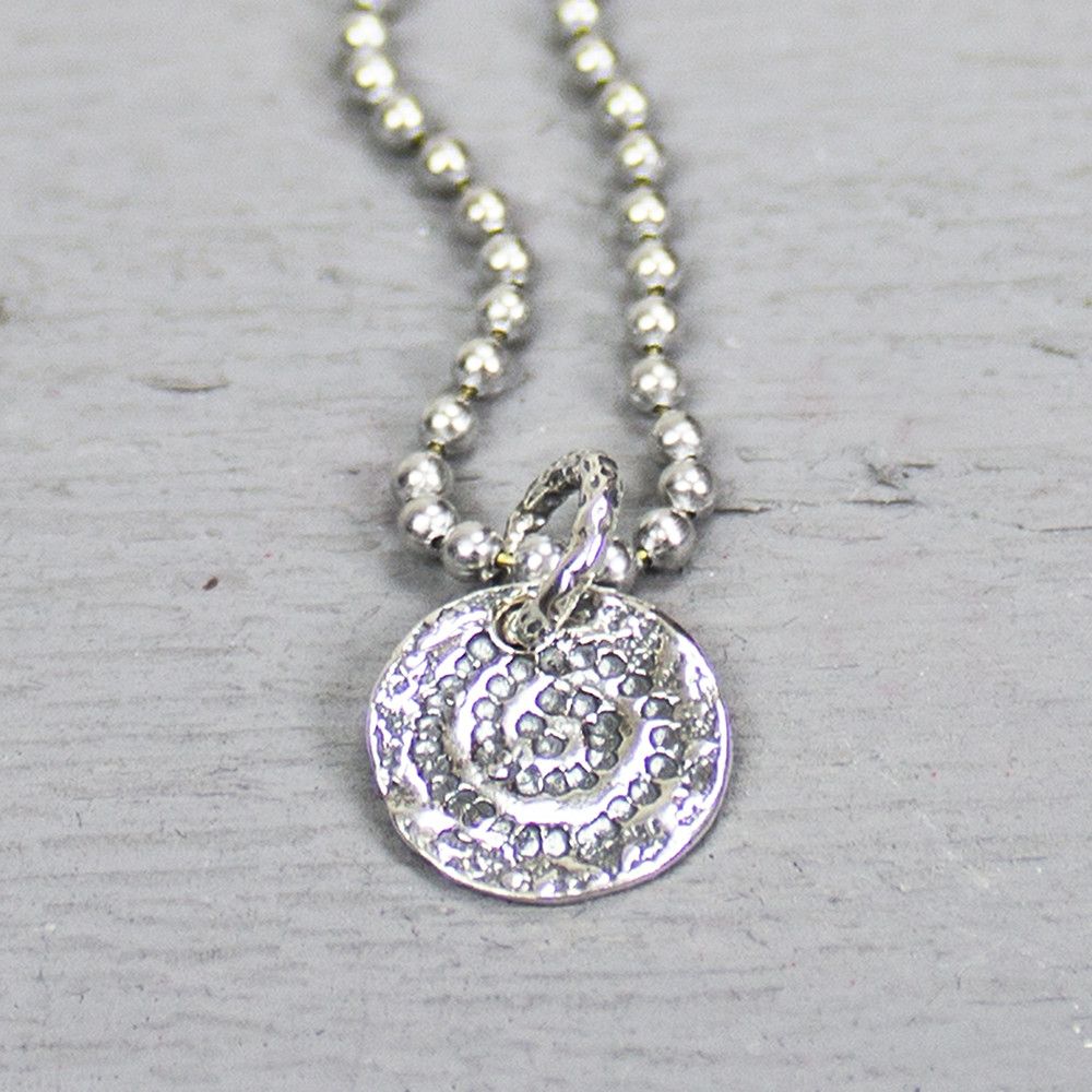 Pendentif Spirale de vie argent oxy