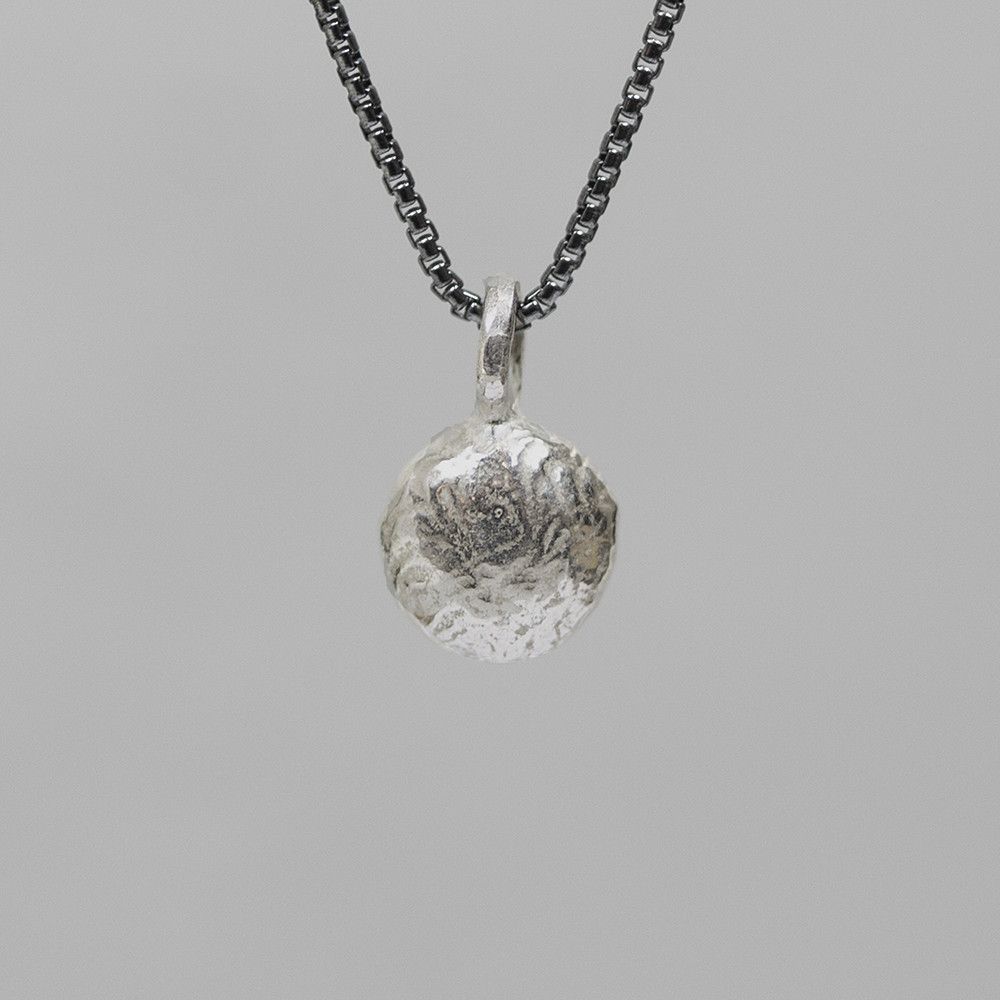 Collier zilver oxy + hanger zilver oxy rond