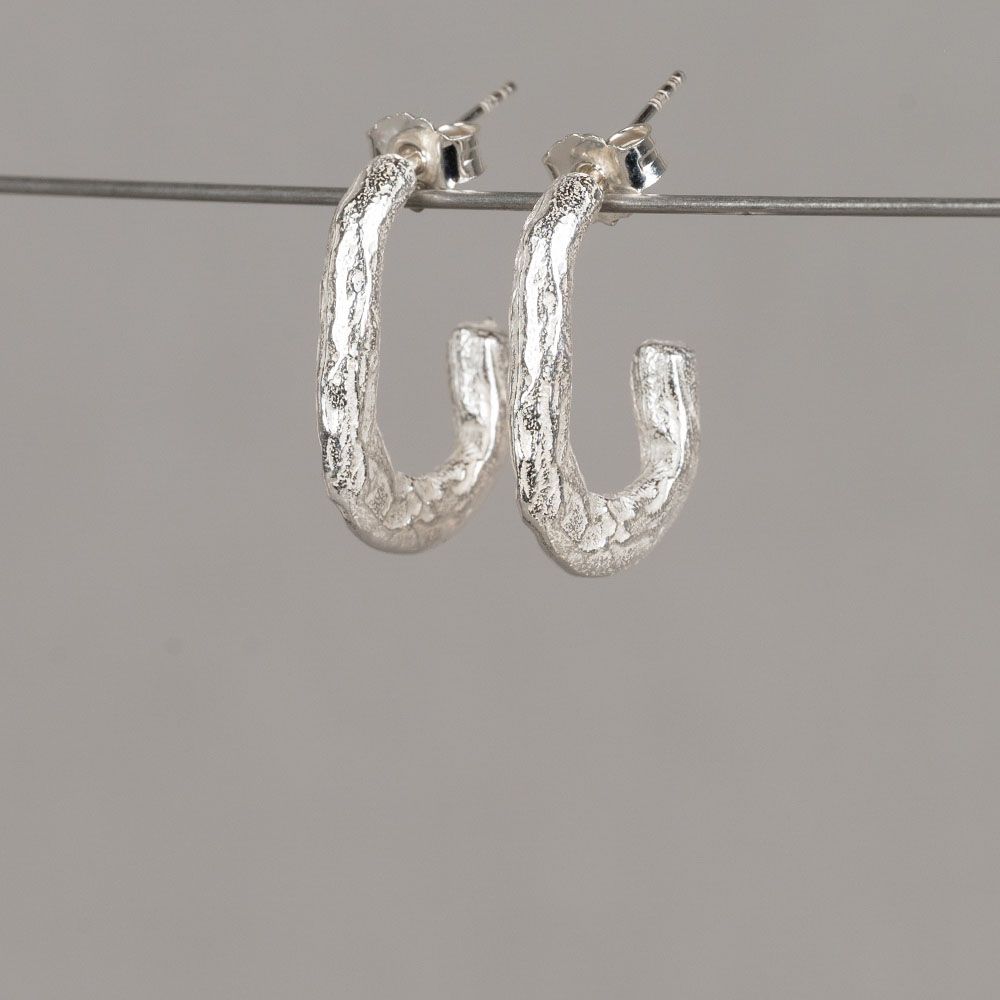 Oorstekers zilver lus groot