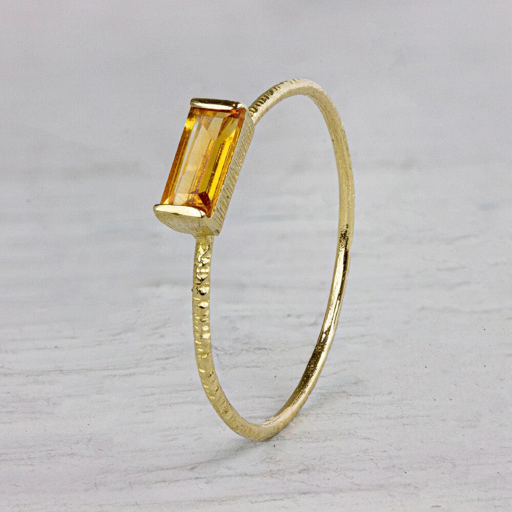 N.O.O.R. | Ring Citrien rechthoek