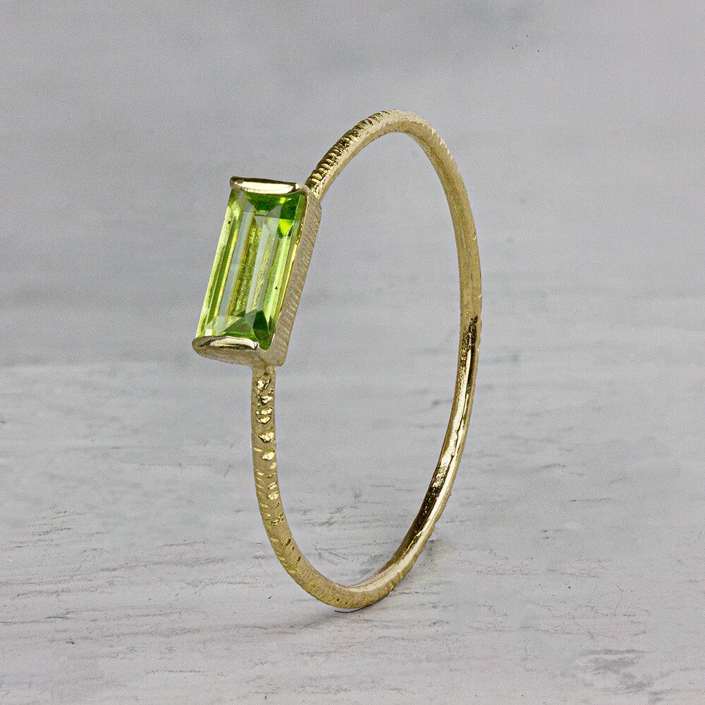 N.O.O.R. | Ring Peridot rechthoek