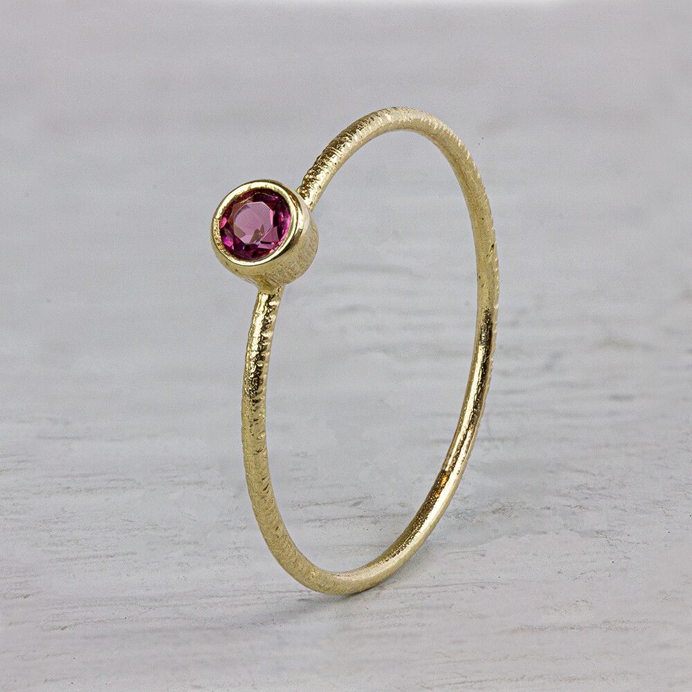 N.O.O.R. | Ring Roze Toermalijn strak