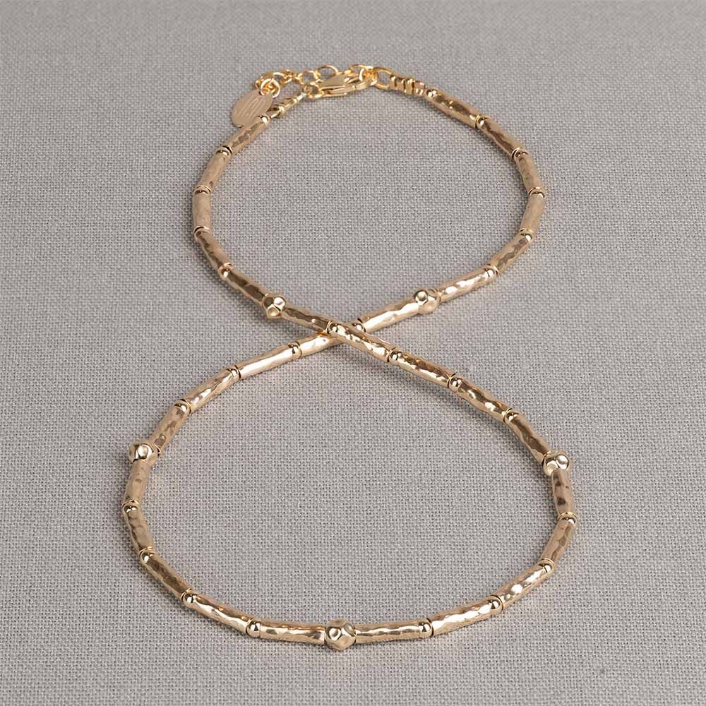 Collier buisjes Goldfilled