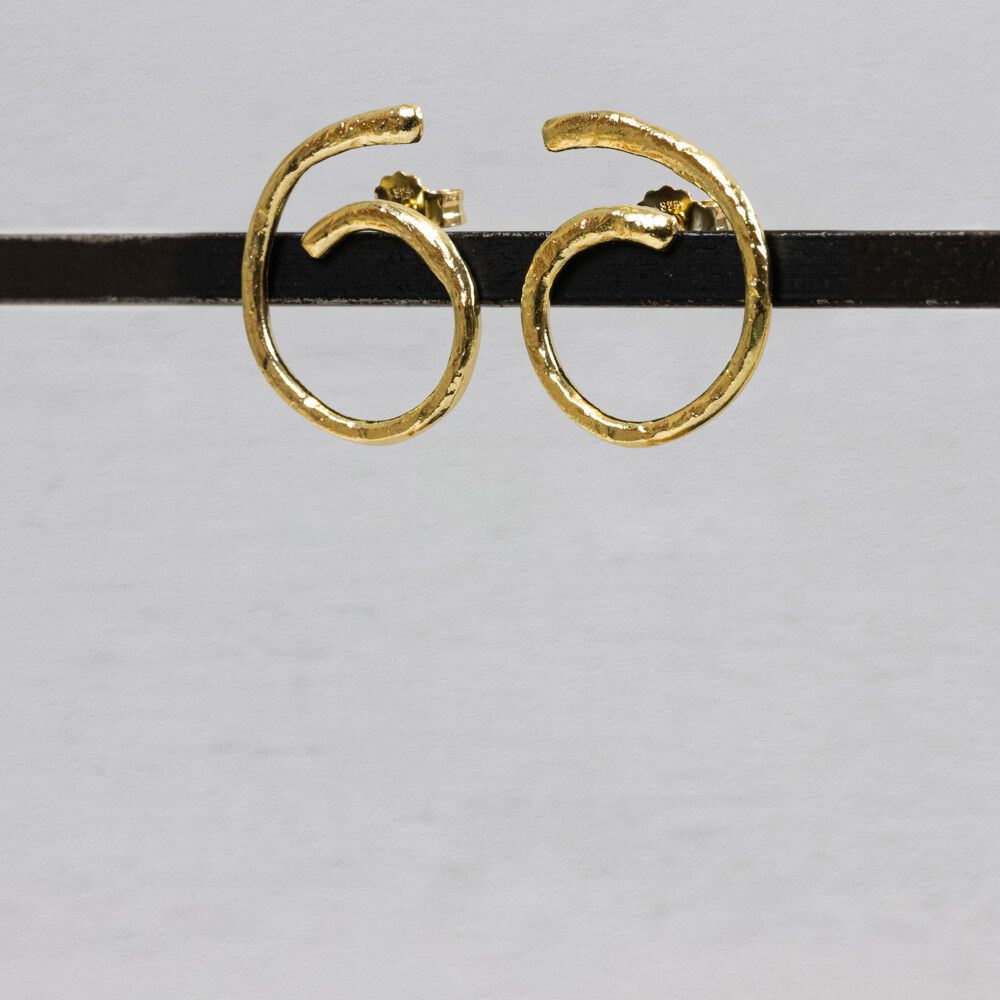 Oorsteker spiraal verguld