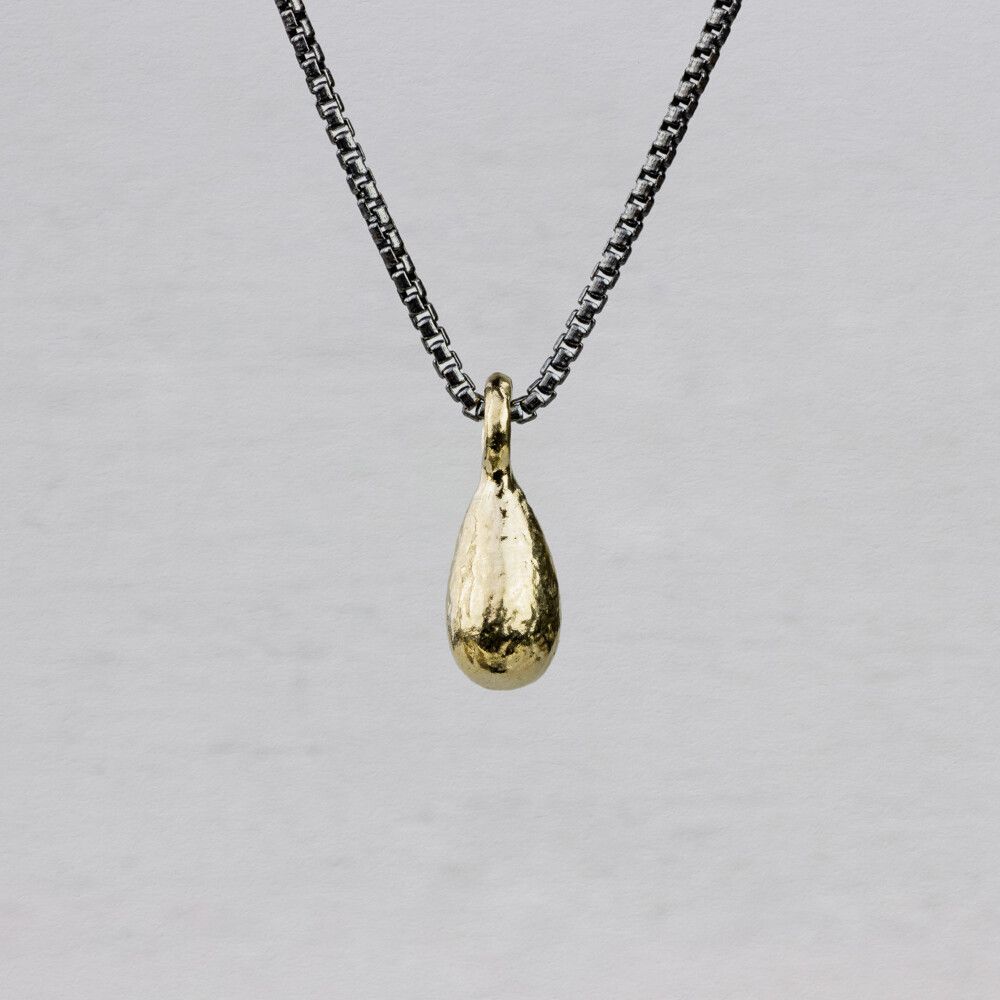 Collier zilver oxy + klosje 9 karaat