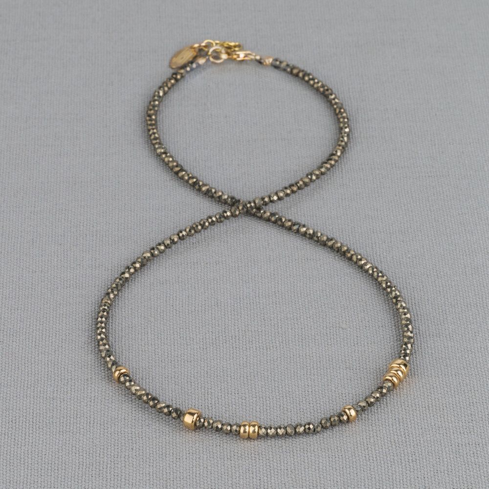 Collier Pyriet + crea Goldfilled