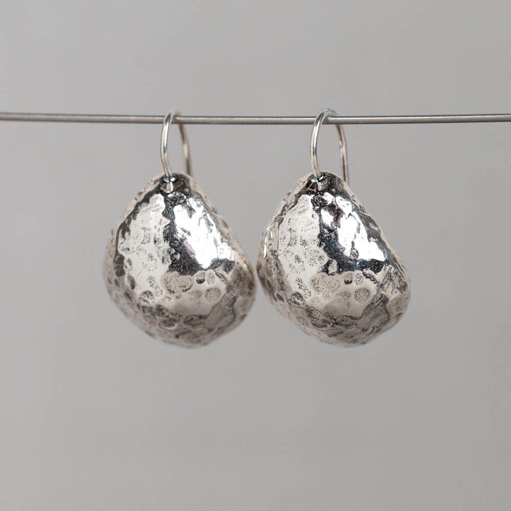 Oorhanger zilver, oxy shiny Schaal