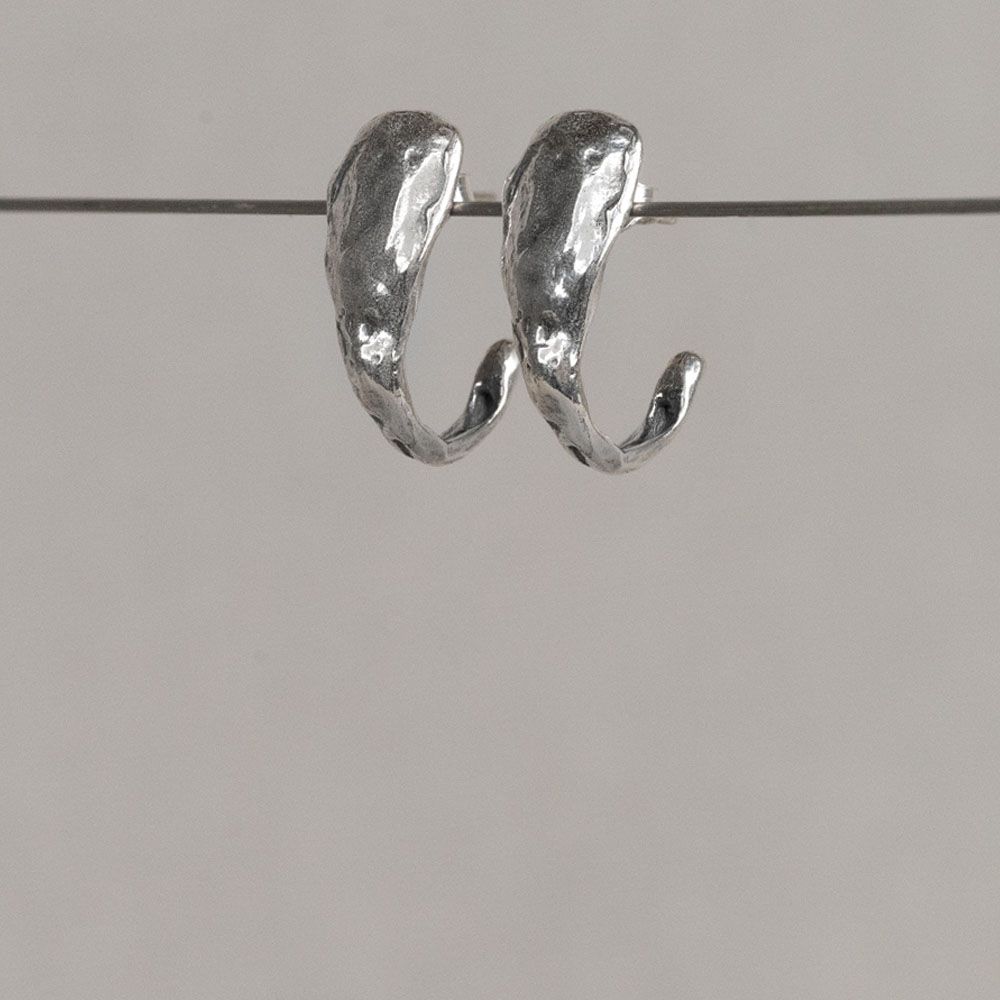 Oorbel zilver oxy Anker