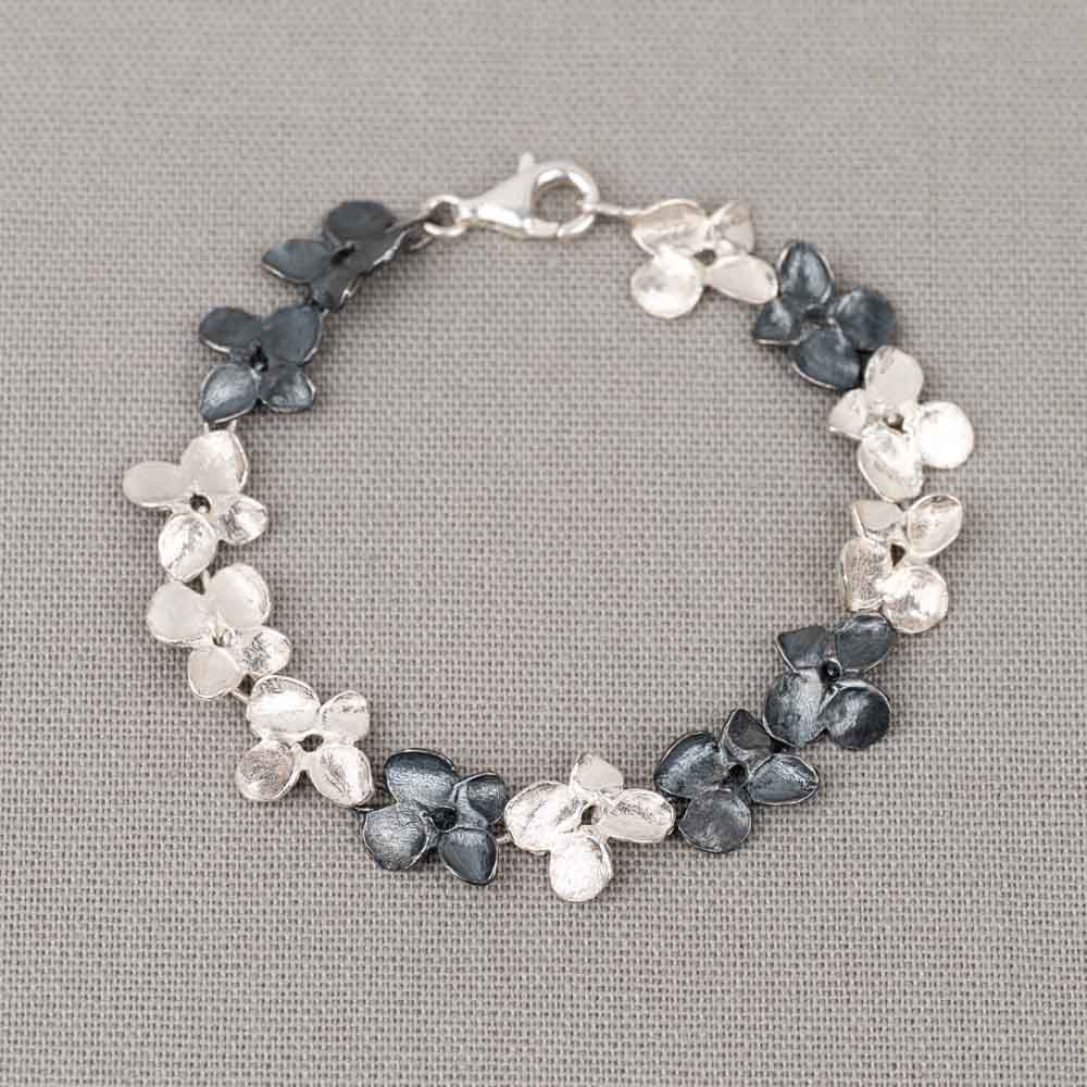 Armband Viooltjes twee kleuren