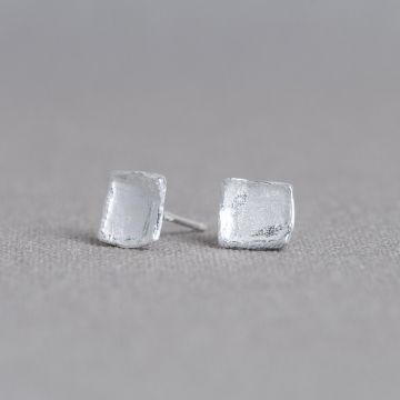 Ohrring Silber weiß