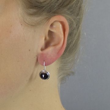 Ohrring Silber + Onyx